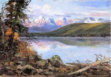 lac mcdonald 1901 Charles Marion Russell Indiana cow boy Peinture à l'huile